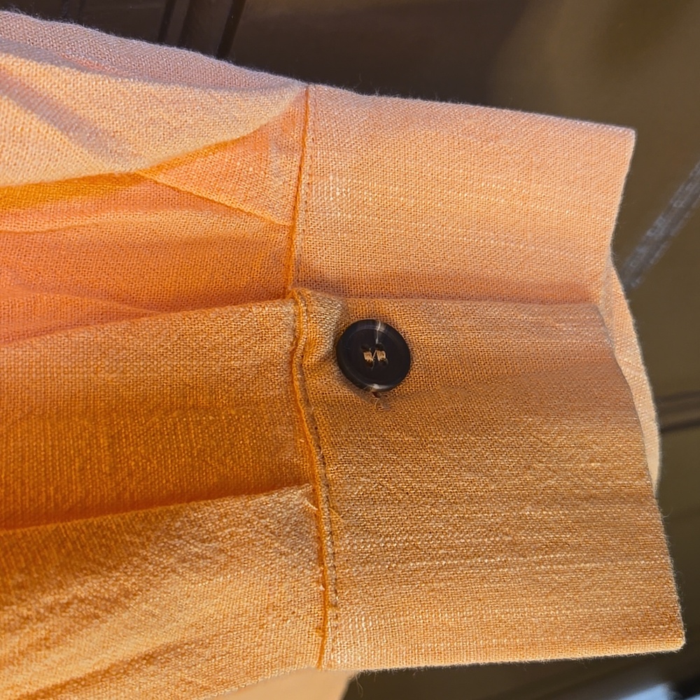 Fashion Nova-Orange long sleeved,collared,button down front shirt Sz 2XL NWT - Picture 7 of 10